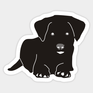 Dog Line Art Drawing Sticker